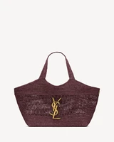 ICARE среднего размера из рафии SAINT LAURENT, коричневый 47376902