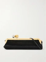 Клатч Salon из телячьей шерсти JACQUEMUS, черный 47323648