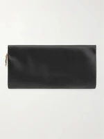 Атласный клатч SAINT LAURENT, черный 47324048