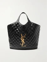 Сумка-тоут «Икар макси» из простеганной кожи SAINT LAURENT, черный 47338580
