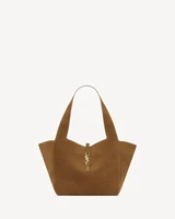 LE 5 À 7 SMALL BEA из замши SAINT LAURENT, коричневый 47339769