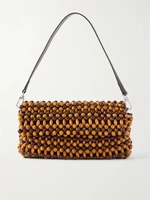 Плечевая сумка Timmy с деревянными бусинами STAUD, коричневый 47348398
