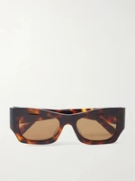 Солнцезащитные очки-авиаторы с черепаховой оправой из ацетата CELINE EYEWEAR, коричневый 47349471