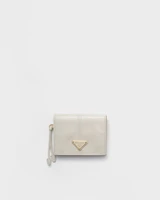 Маленький кожаный кошелек Prada, белый 47349949