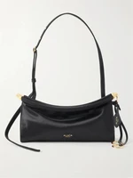 Маленькая атласная сумка через плечо Le Click Alaïa, черный 47357044
