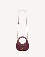 ICARINO мини из стеганой наппы SAINT LAURENT, бордовый 47372228