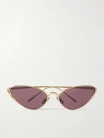 Солнцезащитные очки «кошачий глаз» с золотистым оттенком LOEWE EYEWEAR, золотой 47348794