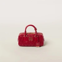 Сумка Arcadie из стеганой кожи наппа MIU MIU, красный 47376898
