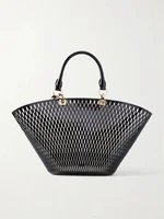 Сумка-тоут Medium Panier из лакированной кожи с лазерной резкой TOM FORD, черный 47338936