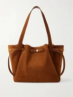 Сумка-тоут Romy из замши Tory Burch, коричневый 47339828
