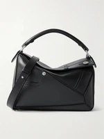 Сумка через плечо Puzzle Panta маленькая из текстурированной кожи LOEWE, черный 47344282