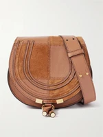 Сумка через плечо Marcie из patchwork кожи и замши CHLOÉ, коричневый 47344419