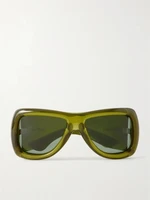 Солнцезащитные очки SL 902 Howl D-frame из ацетата Saint Laurent Eyewear, бирюзовый 47348697