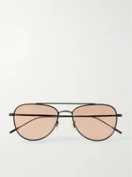 Металлические солнцезащитные очки в стиле "авиатор" Oliver Peoples, черный 47349018