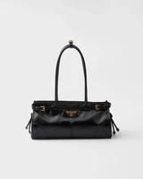 Средняя кожаная сумка Prada Bonnie, черный 47355348