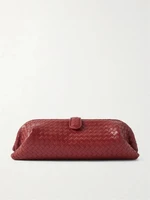 Клатч из кожи Intrecciato BOTTEGA VENETA, красный 47324346