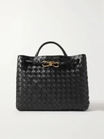 Andiamo средняя сумка-тоут из кожи Intrecciato BOTTEGA VENETA, черный 47338584