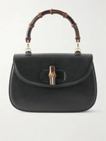 Клатч Bamboo 1947 из кожи среднего размера GUCCI, черный 47344391