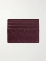 Картхолдер из плетеной кожи Intrecciato BOTTEGA VENETA, золотой 47346667