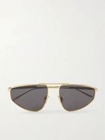 Солнцезащитные очки-авиаторы Ribbon золотистого цвета BOTTEGA VENETA EYEWEAR, золотой 47348415