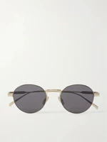 Золотые солнцезащитные очки Oro Round-Frame CELINE EYEWEAR, золотой 47348682