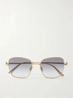 Солнцезащитные очки DiorTribales S1U в квадратной оправе золотистого цвета DIOR EYEWEAR, золотой 47349280