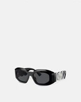 Солнцезащитные очки Maxi Medusa Biggie VERSACE, черный 47365337