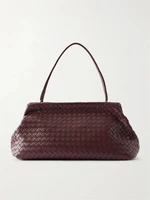 Плетеная кожаная сумка через плечо BOTTEGA VENETA, бордовый 47374146