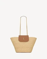 Манон из рафии SAINT LAURENT, бежевый 47376742