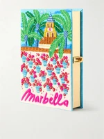 Клатч из канвы с аппликацией и вышивкой "Марбелья" Olympia Le-Tan, мультицвет 47324441