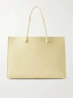 Tangle большой кожаный шоппер JIL SANDER, желтый 47339843