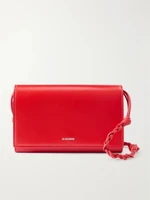 Кожаная сумка через плечо Tangle JIL SANDER, красный 47344710