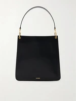 Средняя кожаная сумка на плечо Otto JIL SANDER, черный 47344730