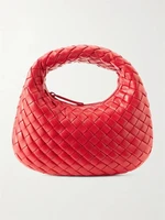Сумка на плечо Veneta Baby Intrecciato из кожи BOTTEGA VENETA, красный 47346235