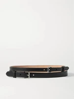 Кожаный пояс с двумя ремешками MCQUEEN, черный 47346379