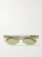 Квадратные ацетатные солнцезащитные очки Ribbon BOTTEGA VENETA EYEWEAR, прозрачный 47348430