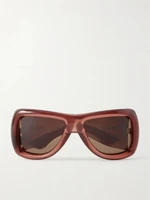 SL 902 Howl D-образные солнцезащитные очки из ацетата Saint Laurent Eyewear, бордовый 47348705