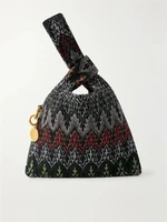 Полосатая сумка через плечо из люрекса Missoni, черный 47351471