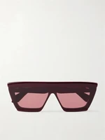 Солнцезащитные очки в ацетатной оправе D-формы ALAÏA EYEWEAR, бордовый 47352074