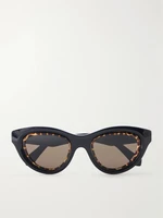 Ацетатные солнцезащитные очки LOEWE EYEWEAR Anagram "кошачий глаз", черный 47356709