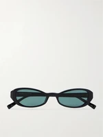 Erin овальные ацетатные солнцезащитные очки Saint Laurent Eyewear, черный 47360476