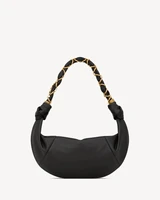 AMALIA маленькая сумка-хобо из овчины SAINT LAURENT, черный 47362363