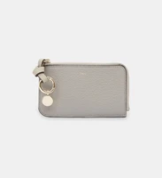 Алфавитный кошелек из зернистой кожи CHLOÉ, серый 47375288