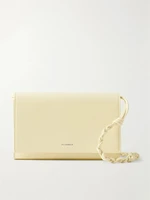 Кожаная сумка через плечо Tangle JIL SANDER, белый 47375731