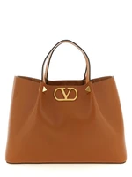 Сумка-шопер VALENTINO GARAVANI VLogo Signature среднего размера, коричневый 47340087