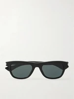 Квадратные ацетатные солнцезащитные очки Saint Laurent Eyewear, черный 47348692