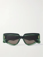 Солнцезащитные очки-кошачий глаз Anagram из ацетата LOEWE EYEWEAR, бирюзовый 47349461
