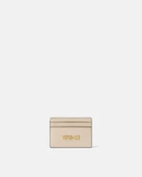 Кожаный держатель для карт с биркой VERSACE, бежевый 47363229