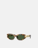 Солнцезащитные очки Greca Cat-Eye VERSACE, коричневый 47366064