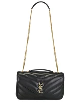 Средняя сумка Loulou с цепочкой Saint Laurent, Nero 27099662